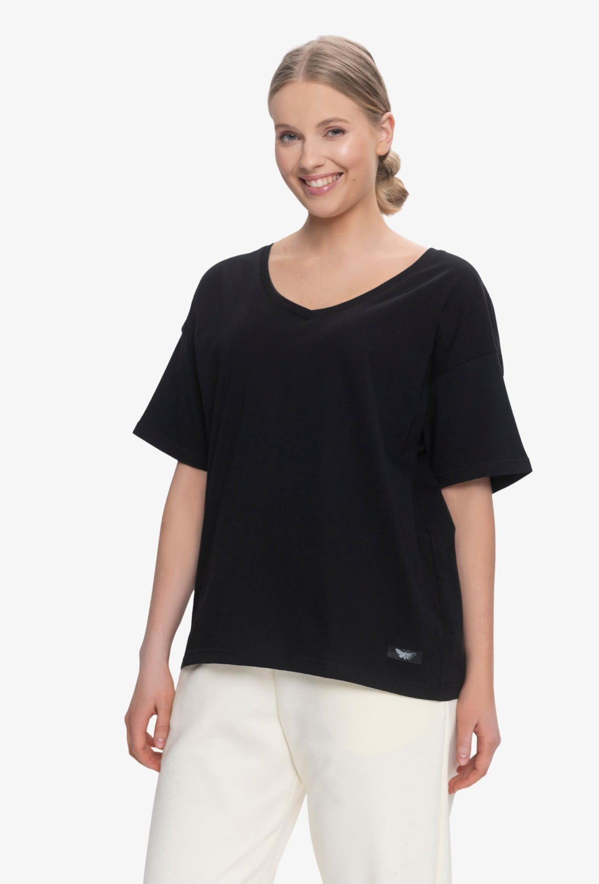 Koszulka oversize DESIRE CZARNY