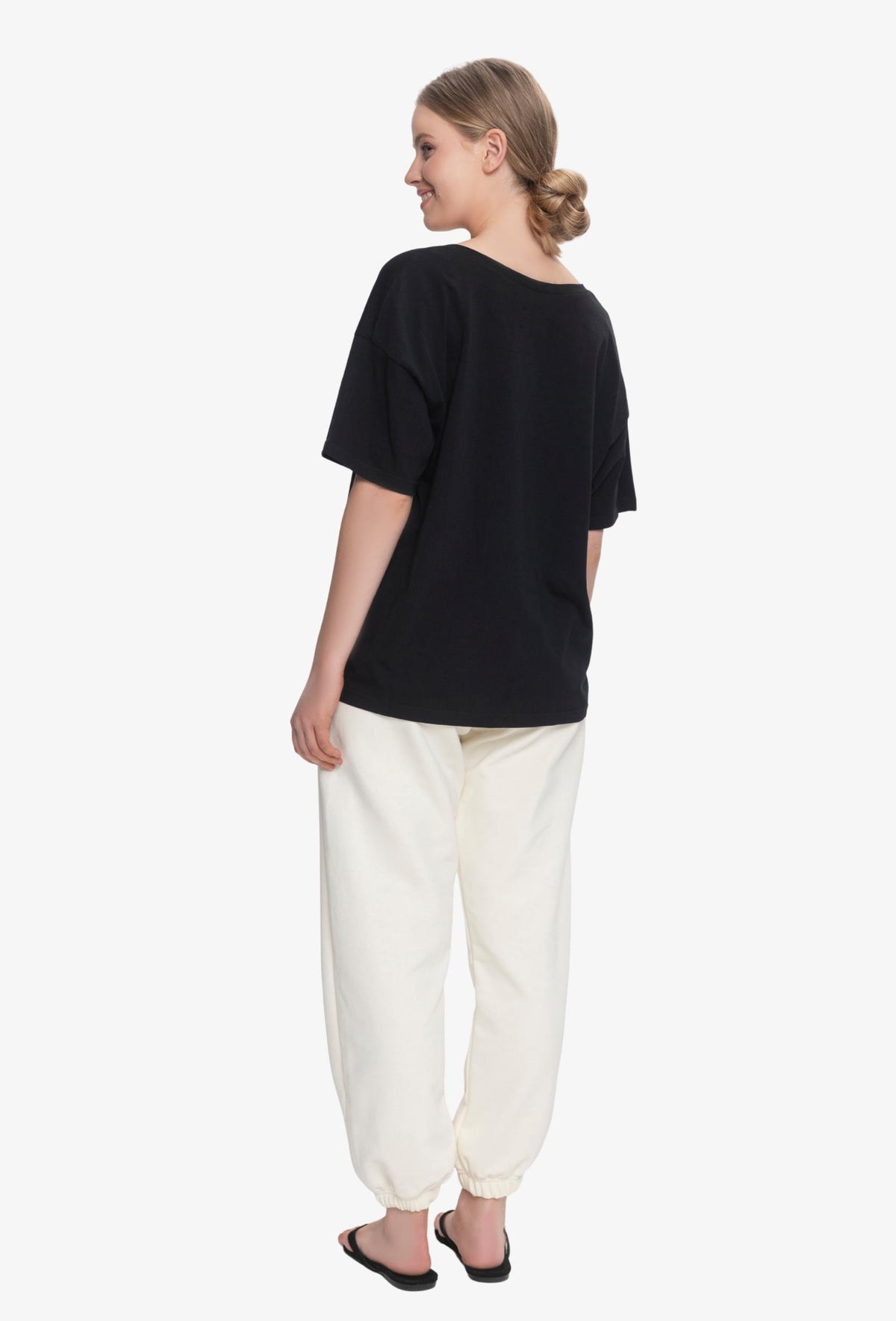 Koszulka oversize DESIRE CZARNY