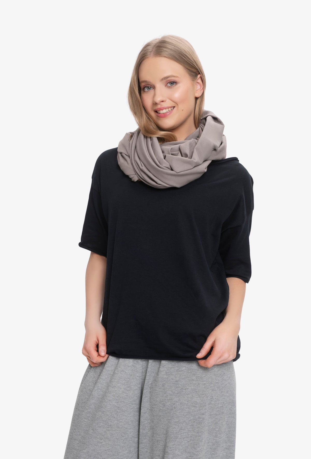 Komin bawełniany ASHA TAUPE