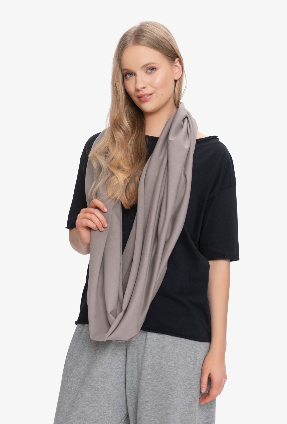 Komin bawełniany ASHA TAUPE
