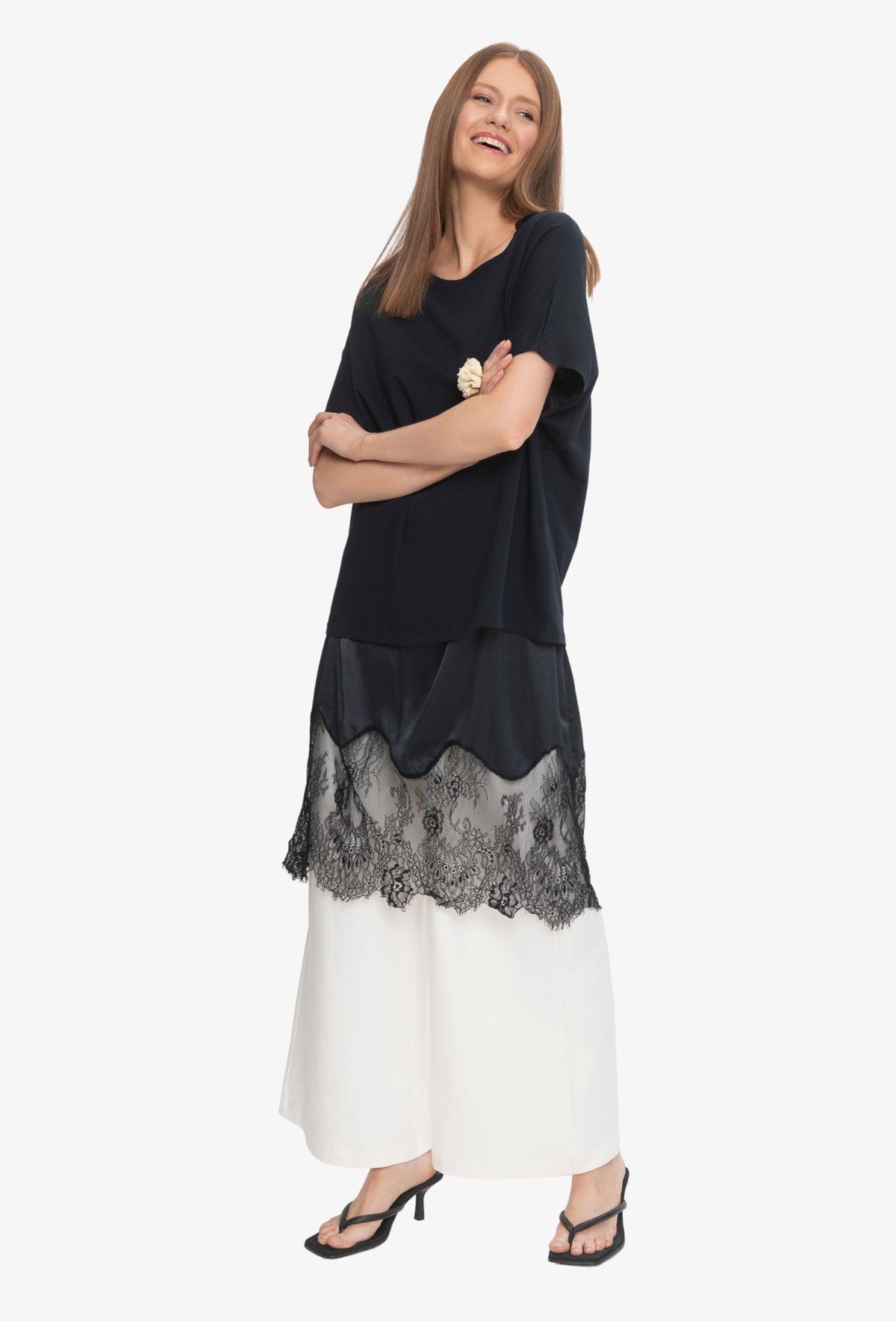 Koszulka oversize NANETTE CZARNY