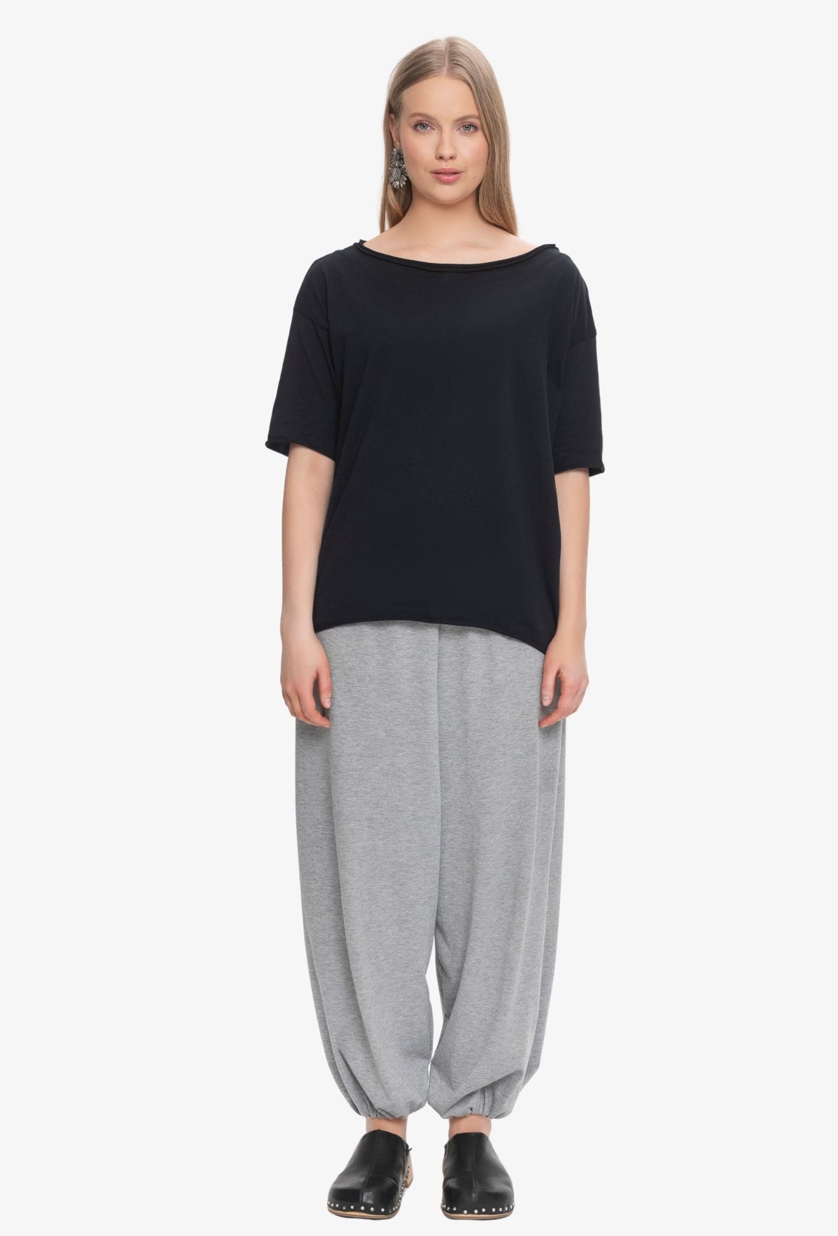 Koszulka oversize MEGAN CZARNY