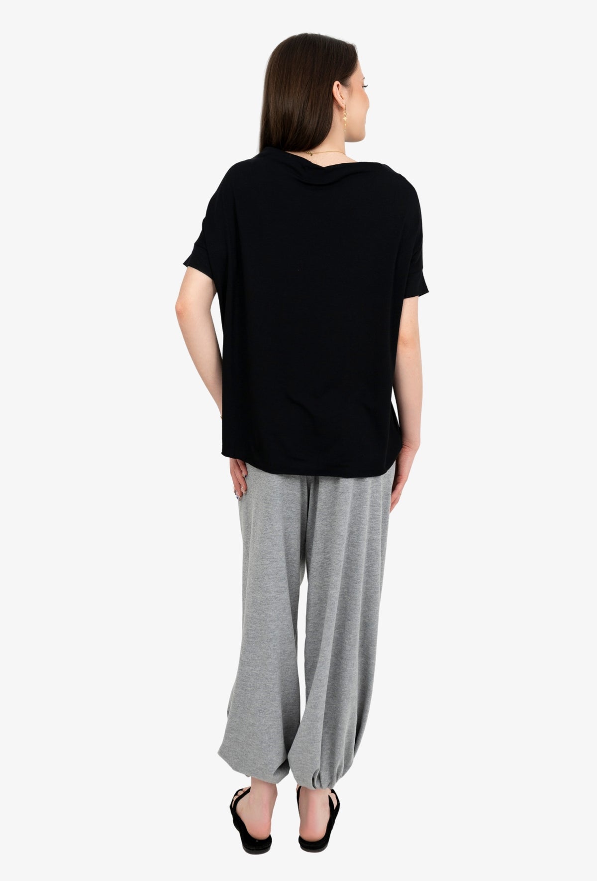 Koszulka oversize FOXY WISKOZA CZARNY