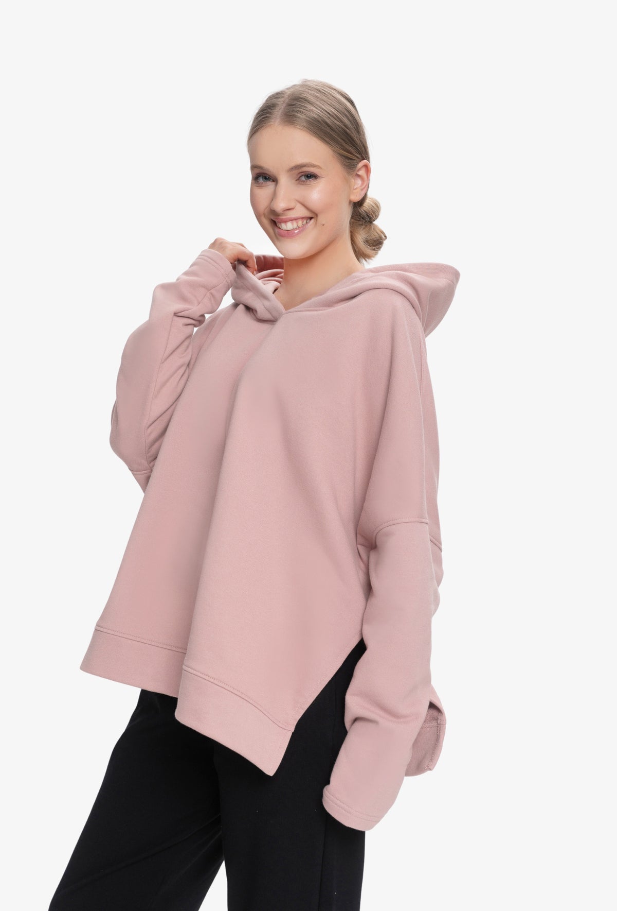 Bluza z kapturem EDEN RÓŻOWY