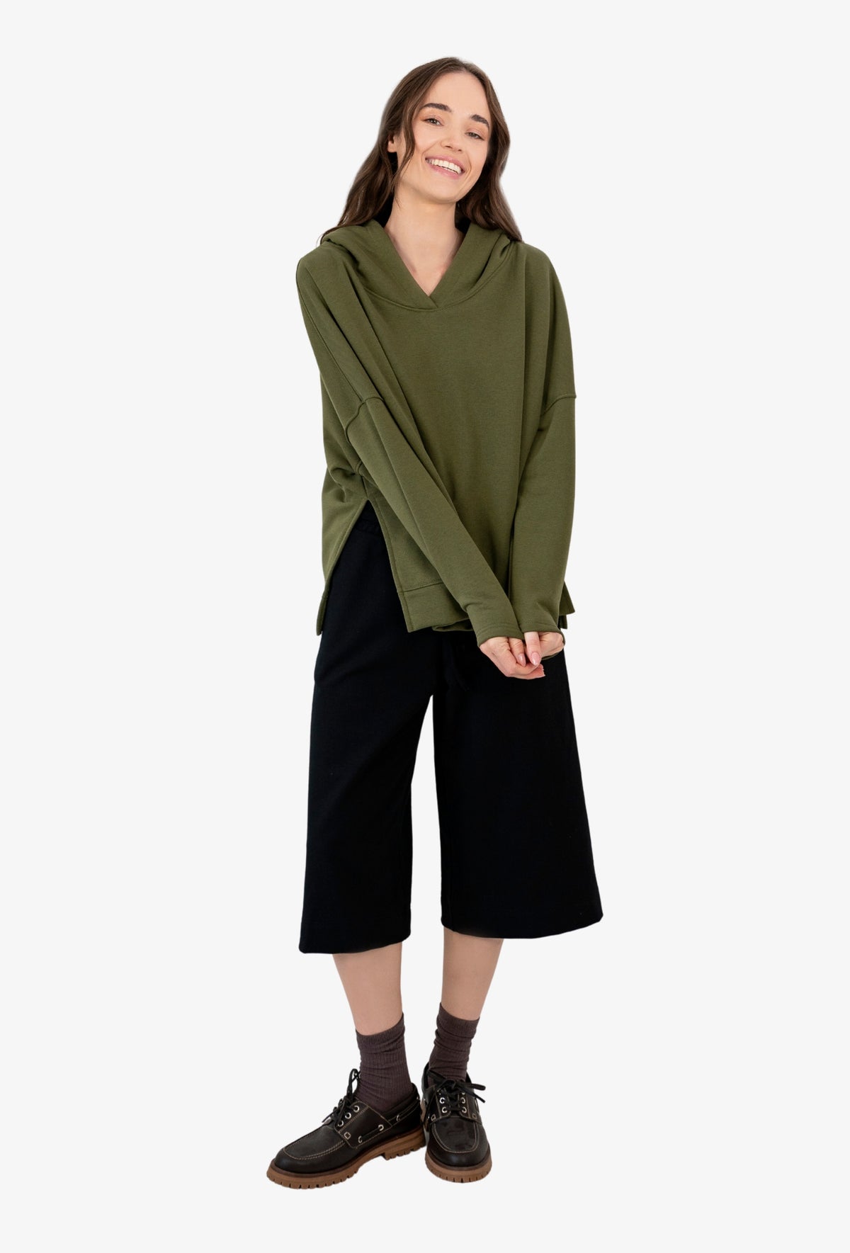 Hoodie EDEN KHAKI GREEN