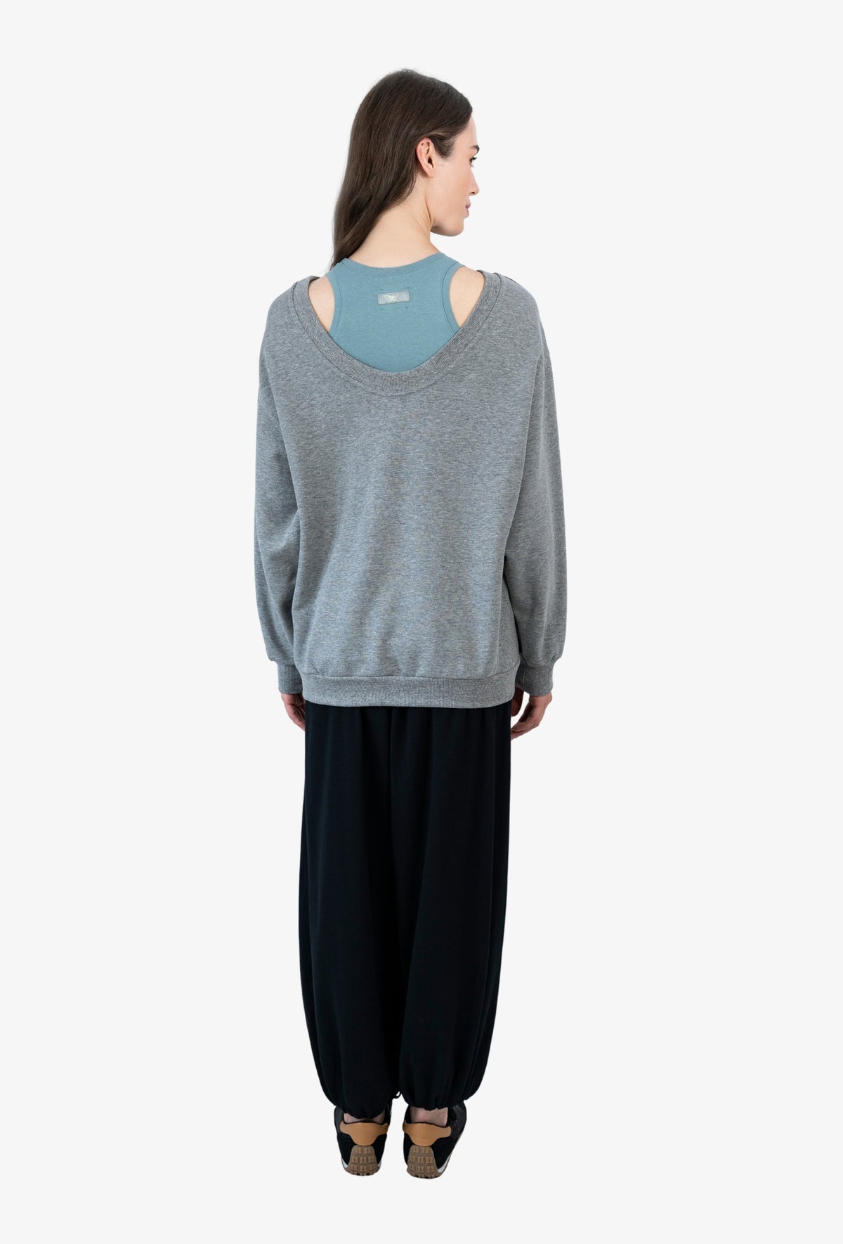Bluza bez kaptura RINA SZARY MELANŻ