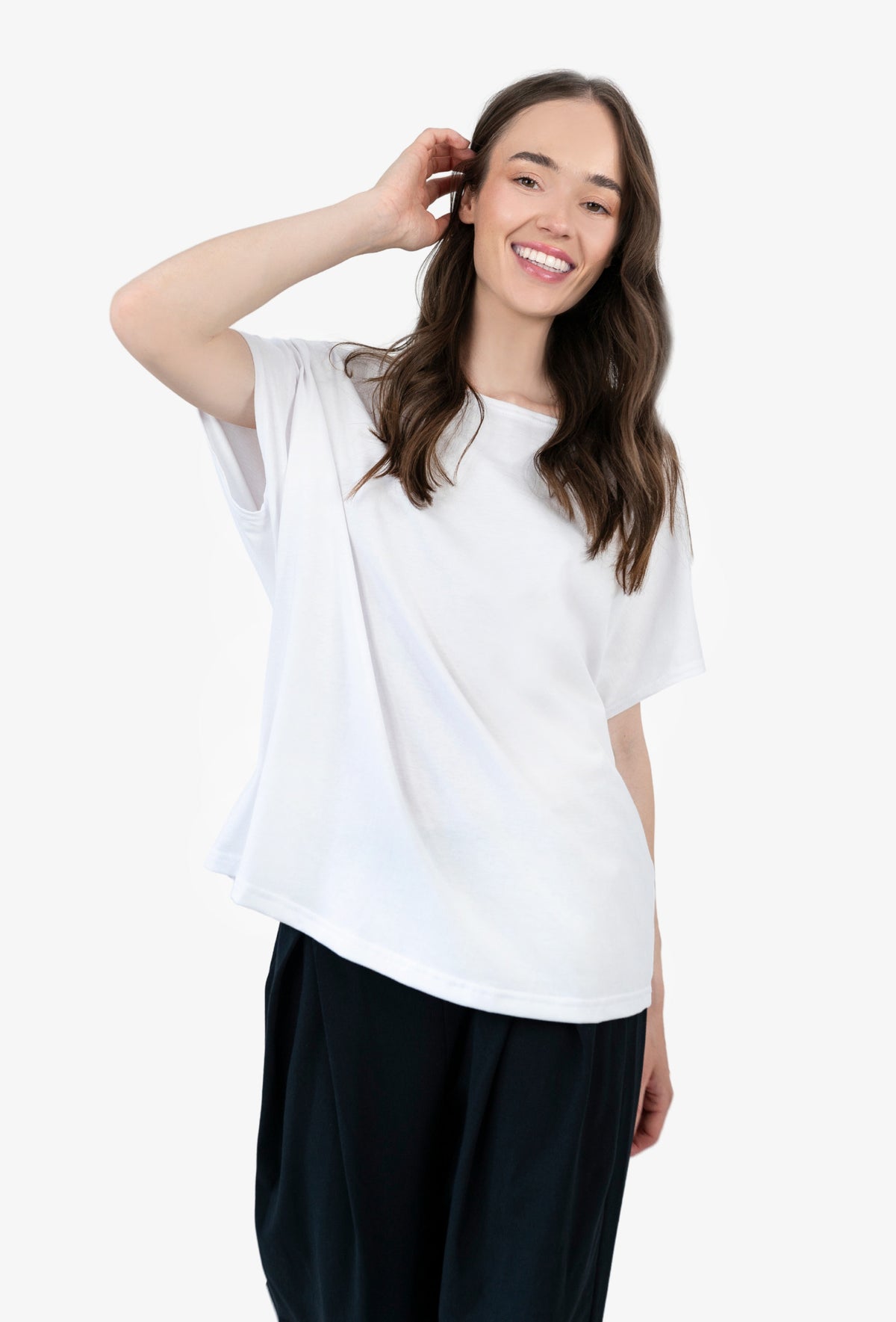 Koszulka oversize NANETTE BIAŁY