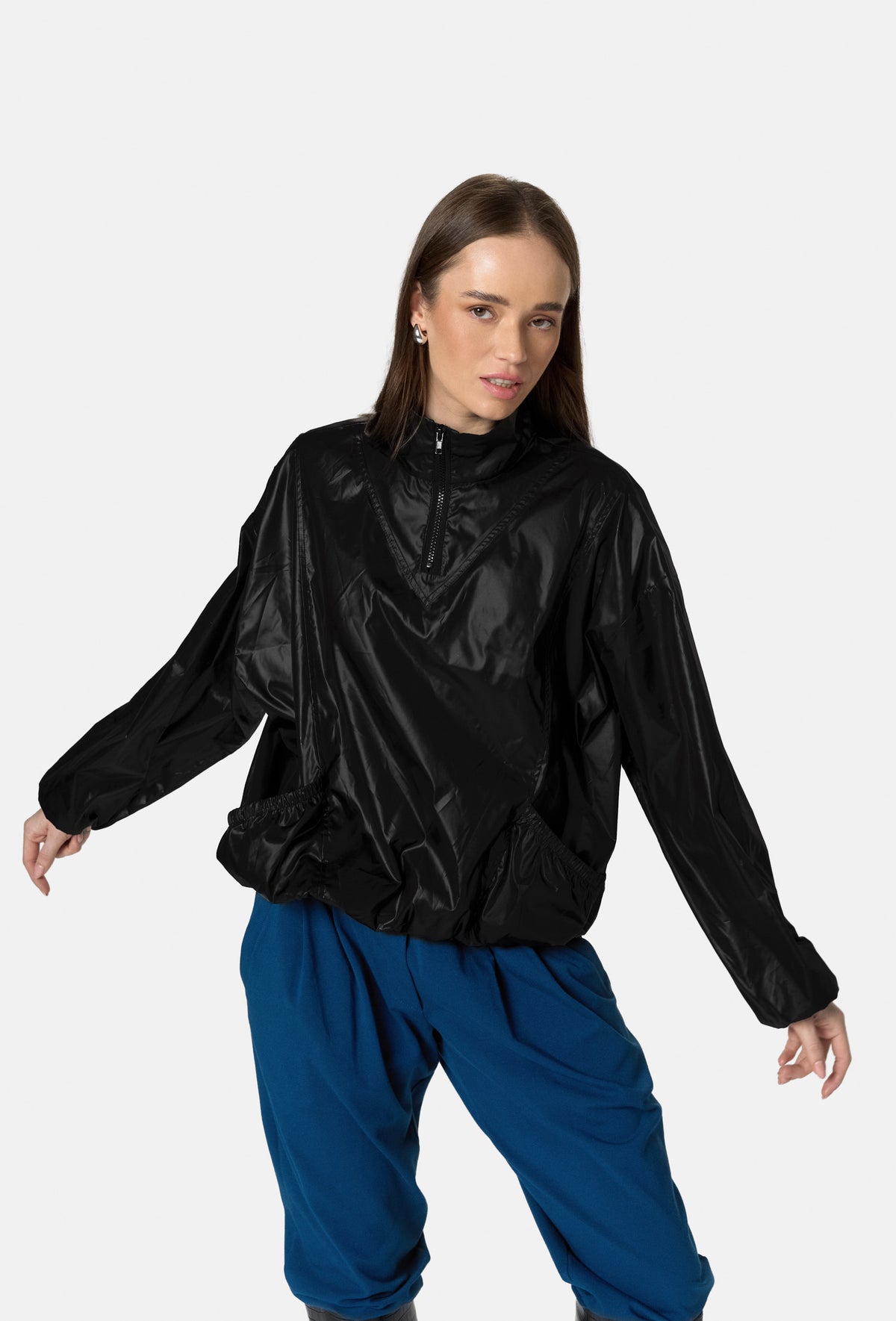 AGAPE QUARTER-ZIP JACKET BLACK_5