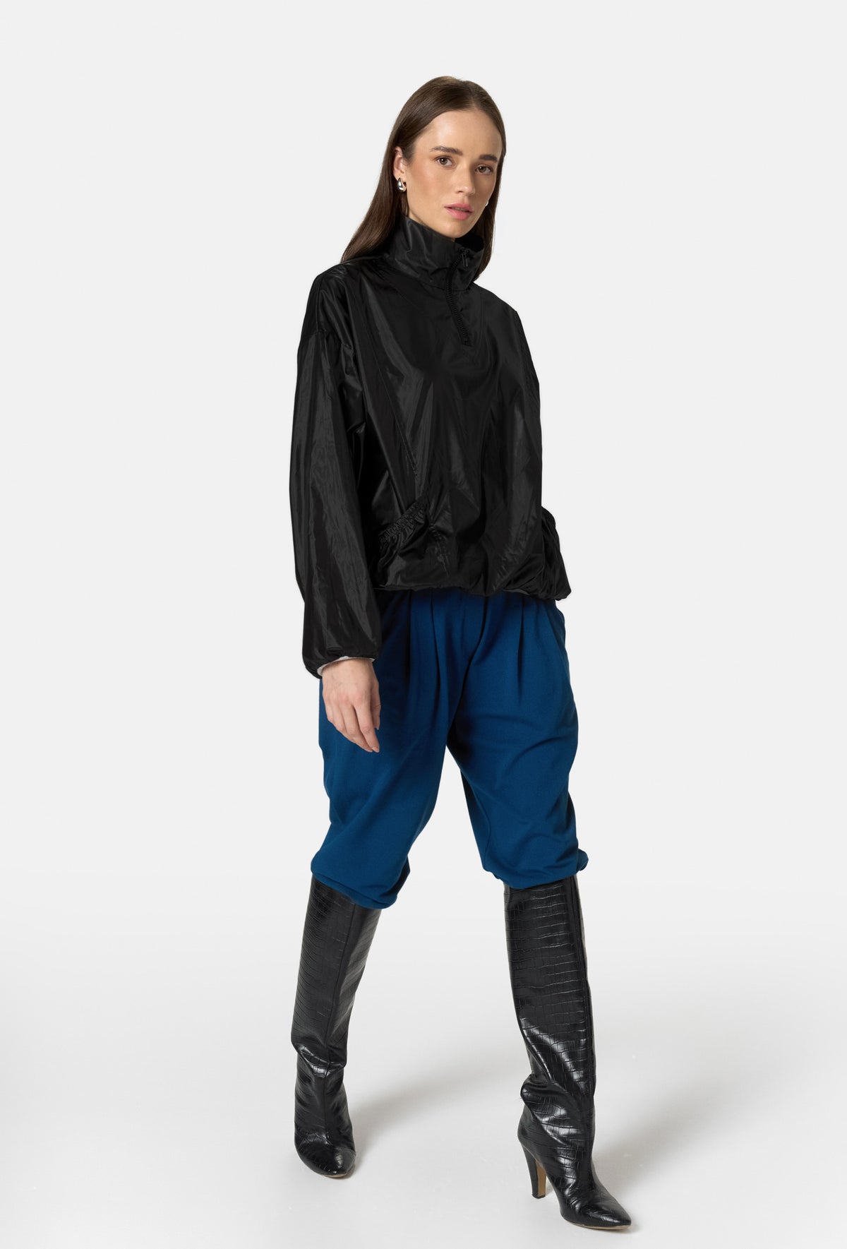 AGAPE QUARTER-ZIP JACKET CZARNY_1