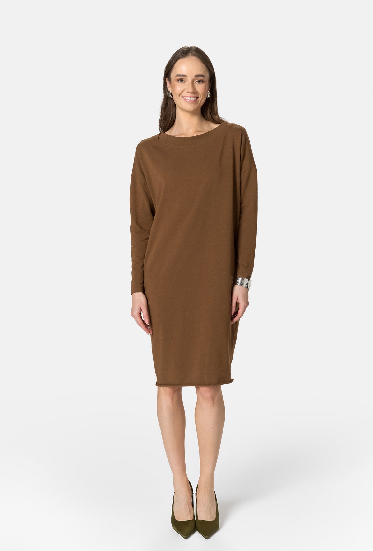 ALANA LONGSLEEVE DRESS TOFFEE_2