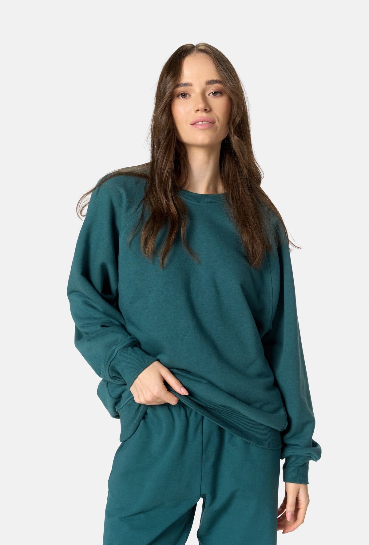 LESSA SWEATSHIRT MGLISTY SZMARAGD
