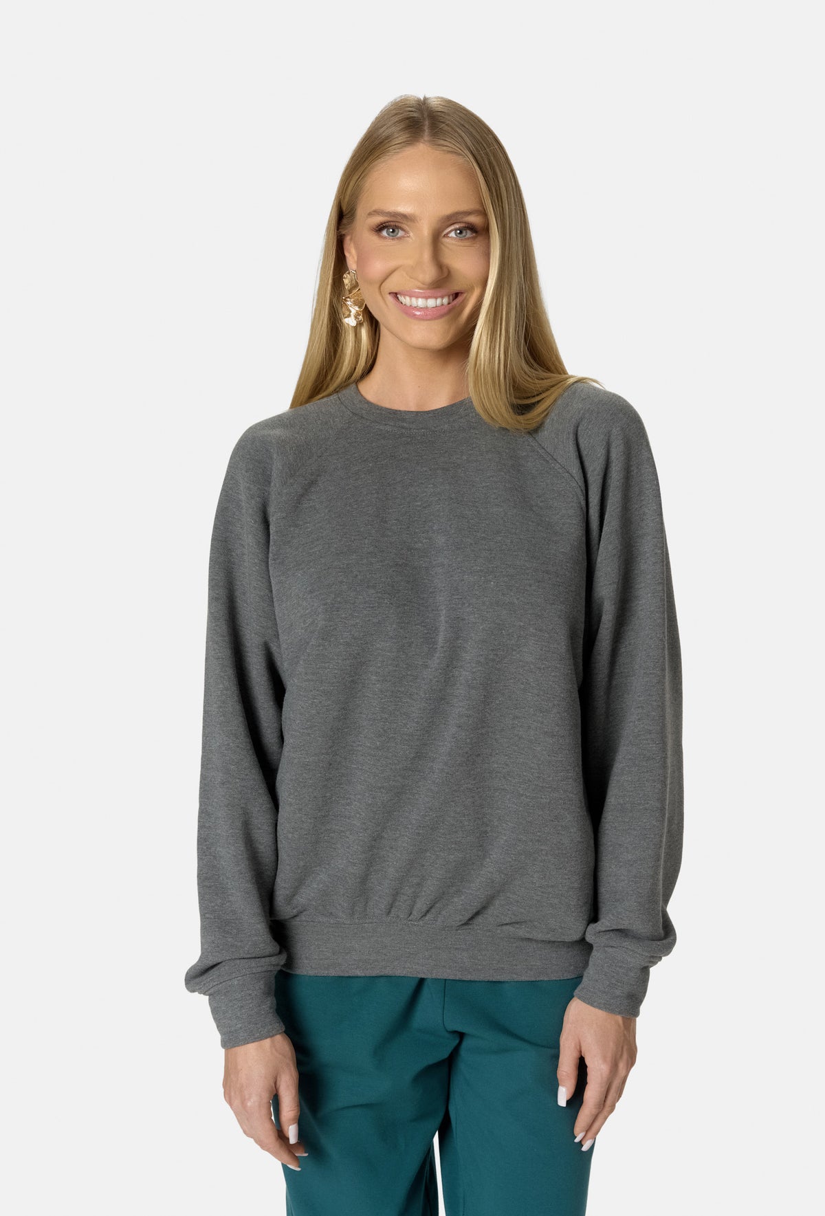 LESSA SWEATSHIRT SZARY MELANŻ_1