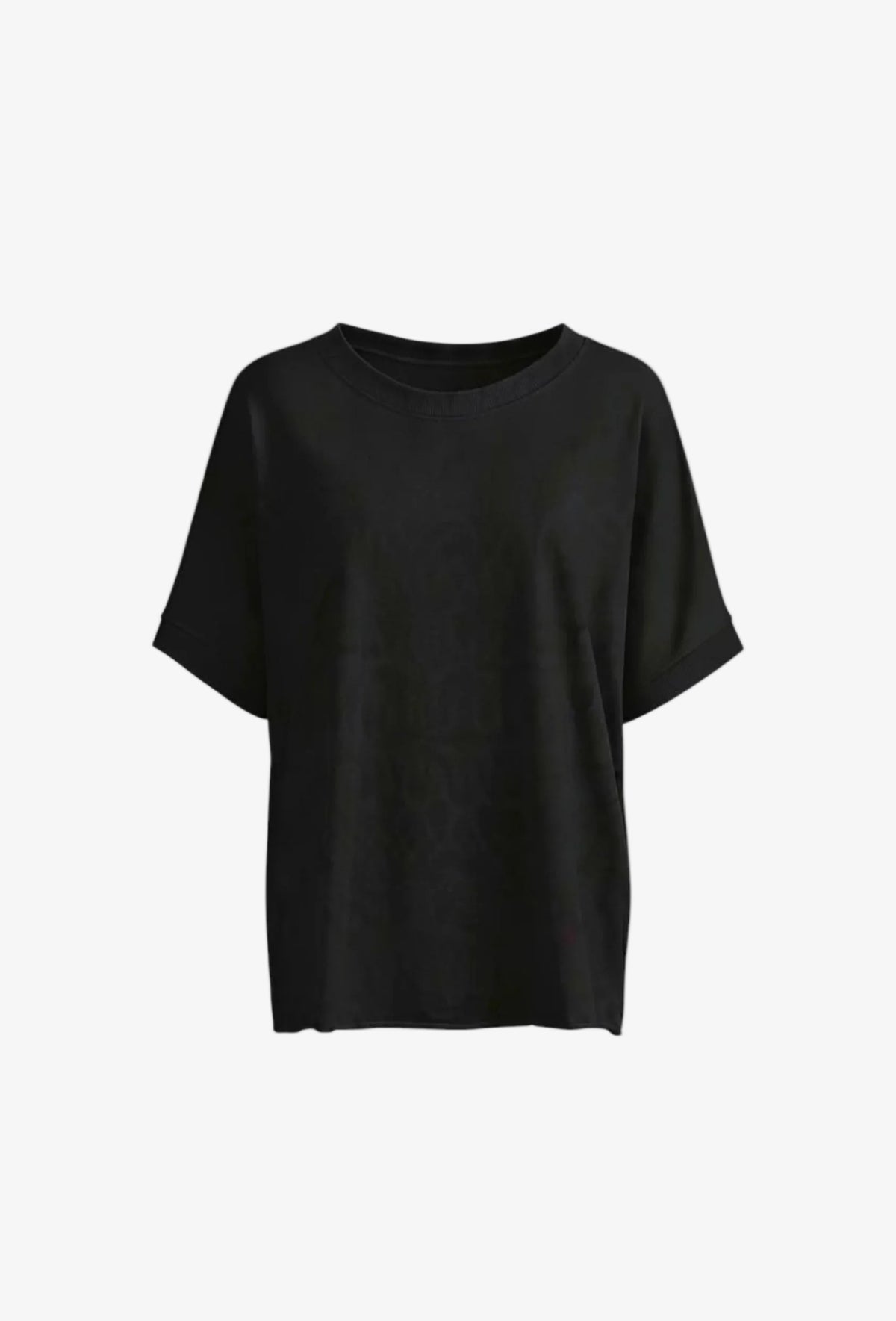 T-shirt oversize z okrągłym dekoltem SIERRA CZARNY