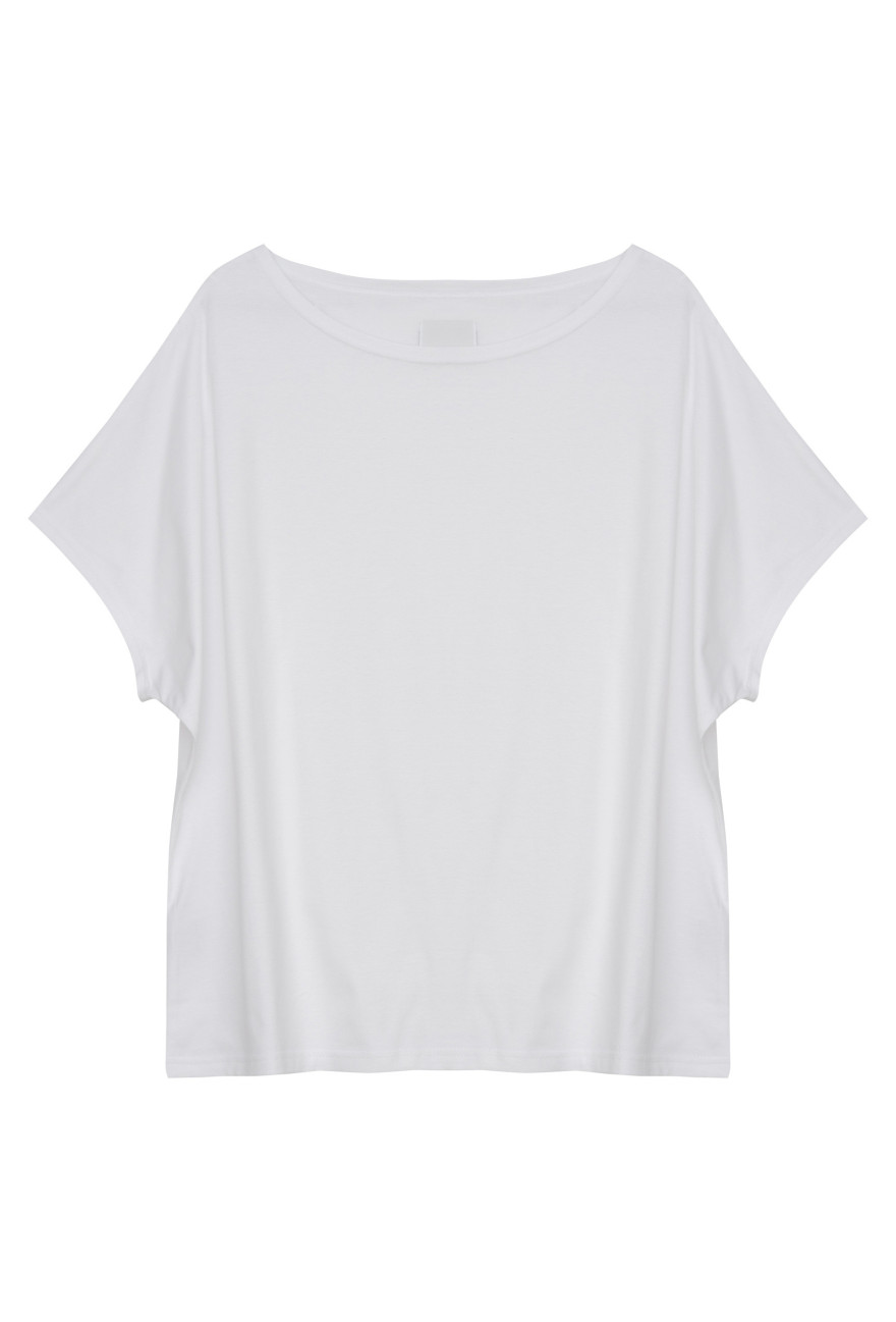 Koszulka oversize NANETTE biała_3