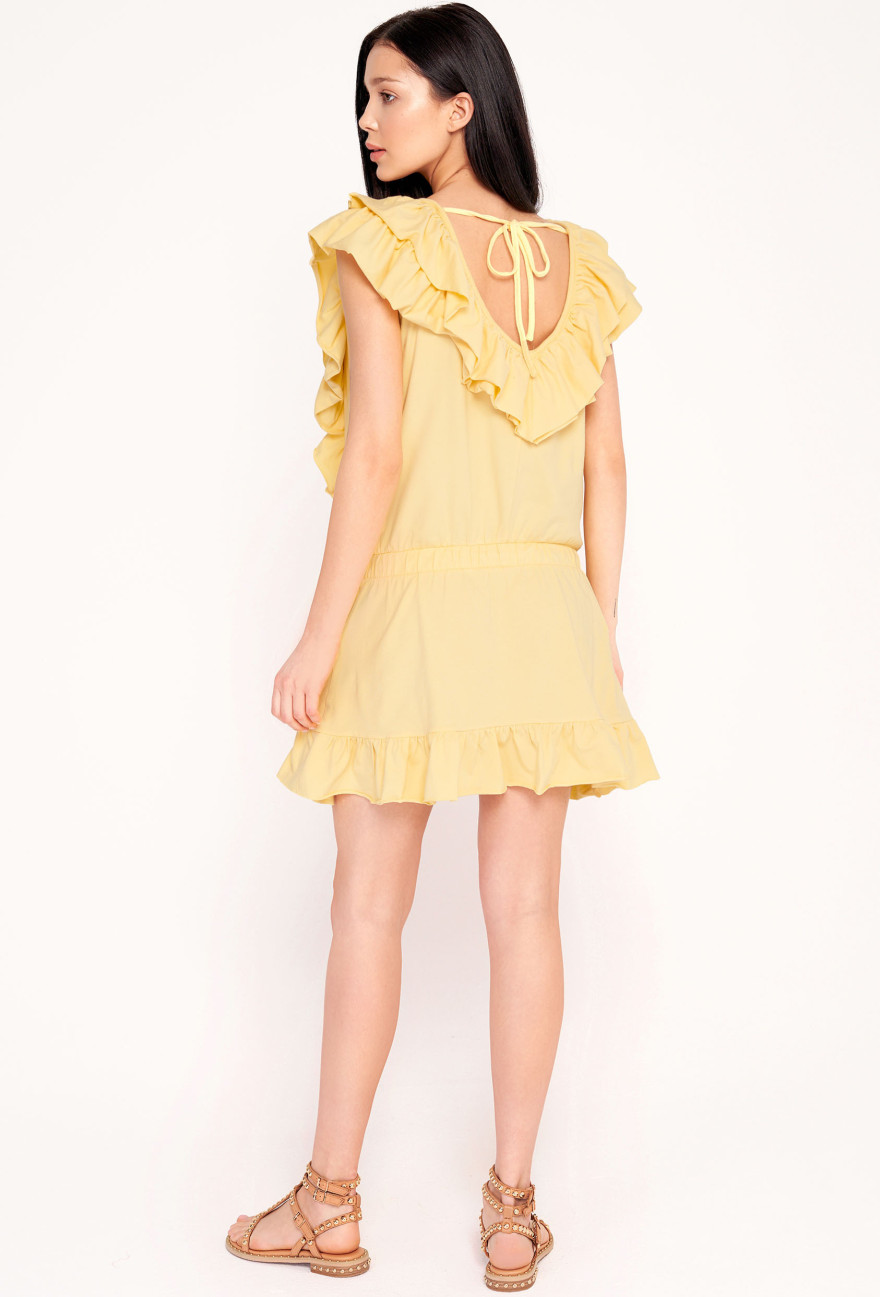 Sukienka mini SONDA żółta_2