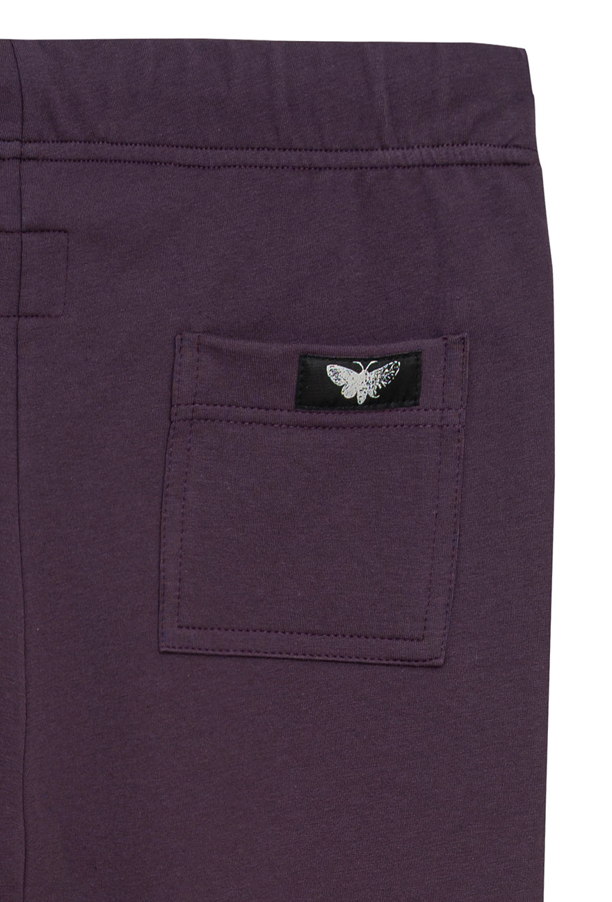 Spodnie bawełniane GWEN fioletowy_2
