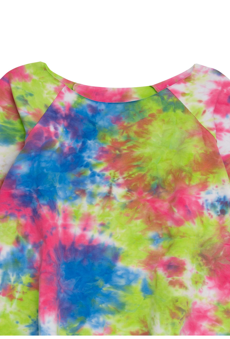 Koszulka prosta OLIVIA TIE DYE ZIELONY AMARANT_2