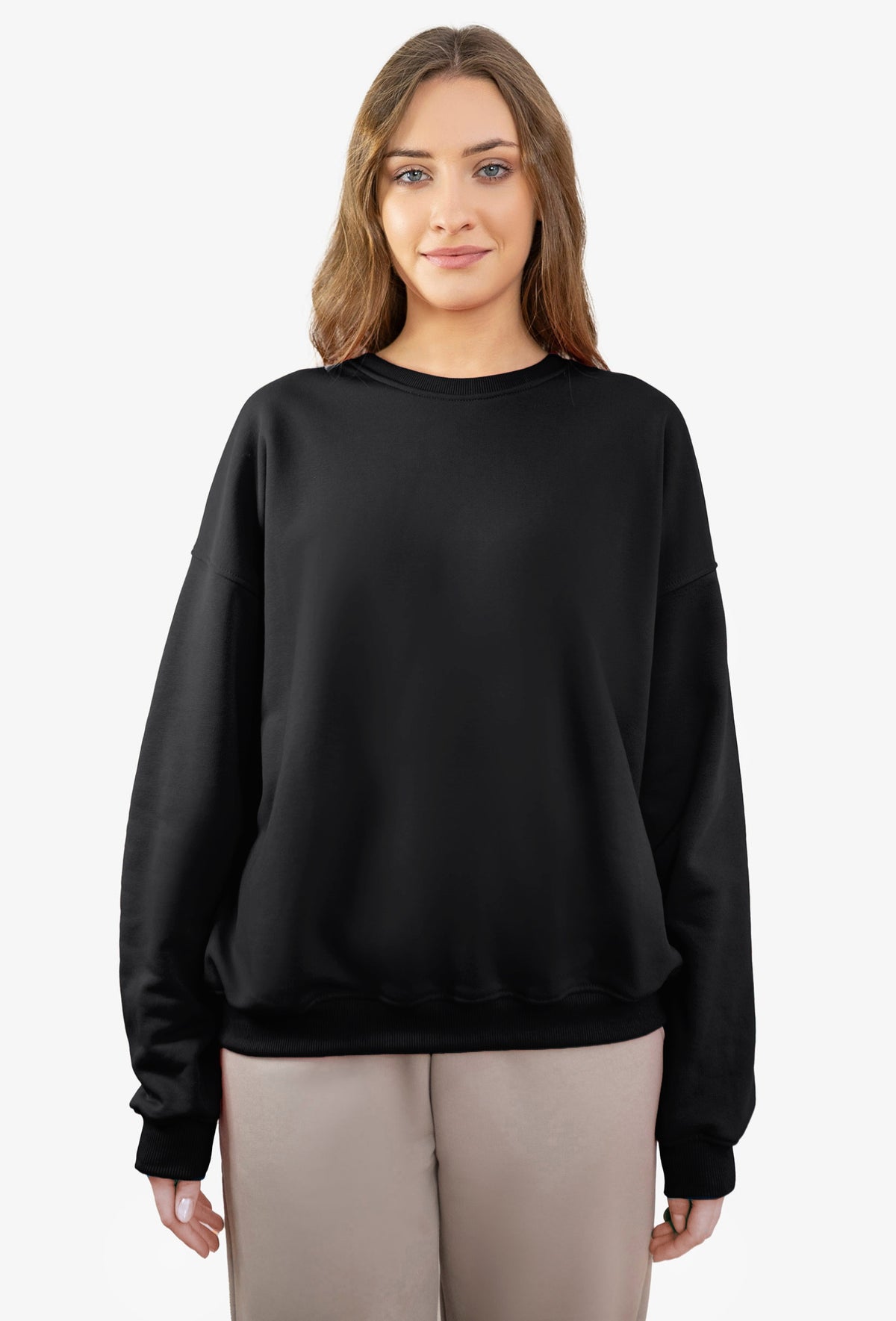 Bluza bez kaptura JUNO CZARNY