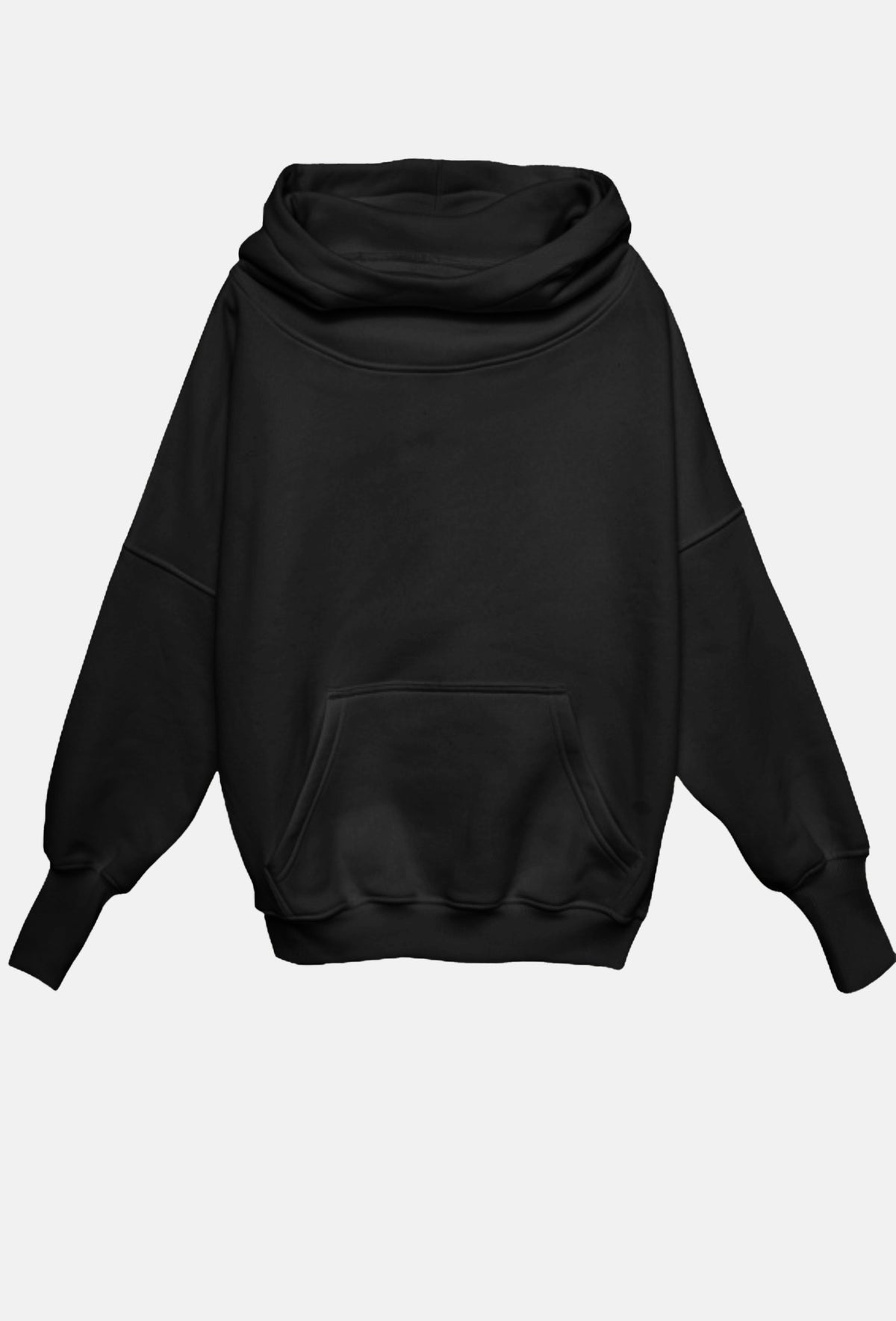 Bluza z kapturem CORA LONG czarna_3
