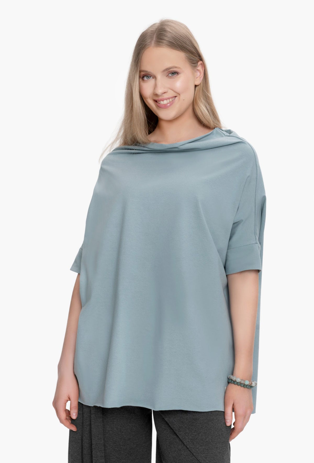 Oversized T-Shirt FOXY DARK PASTEL GREEN