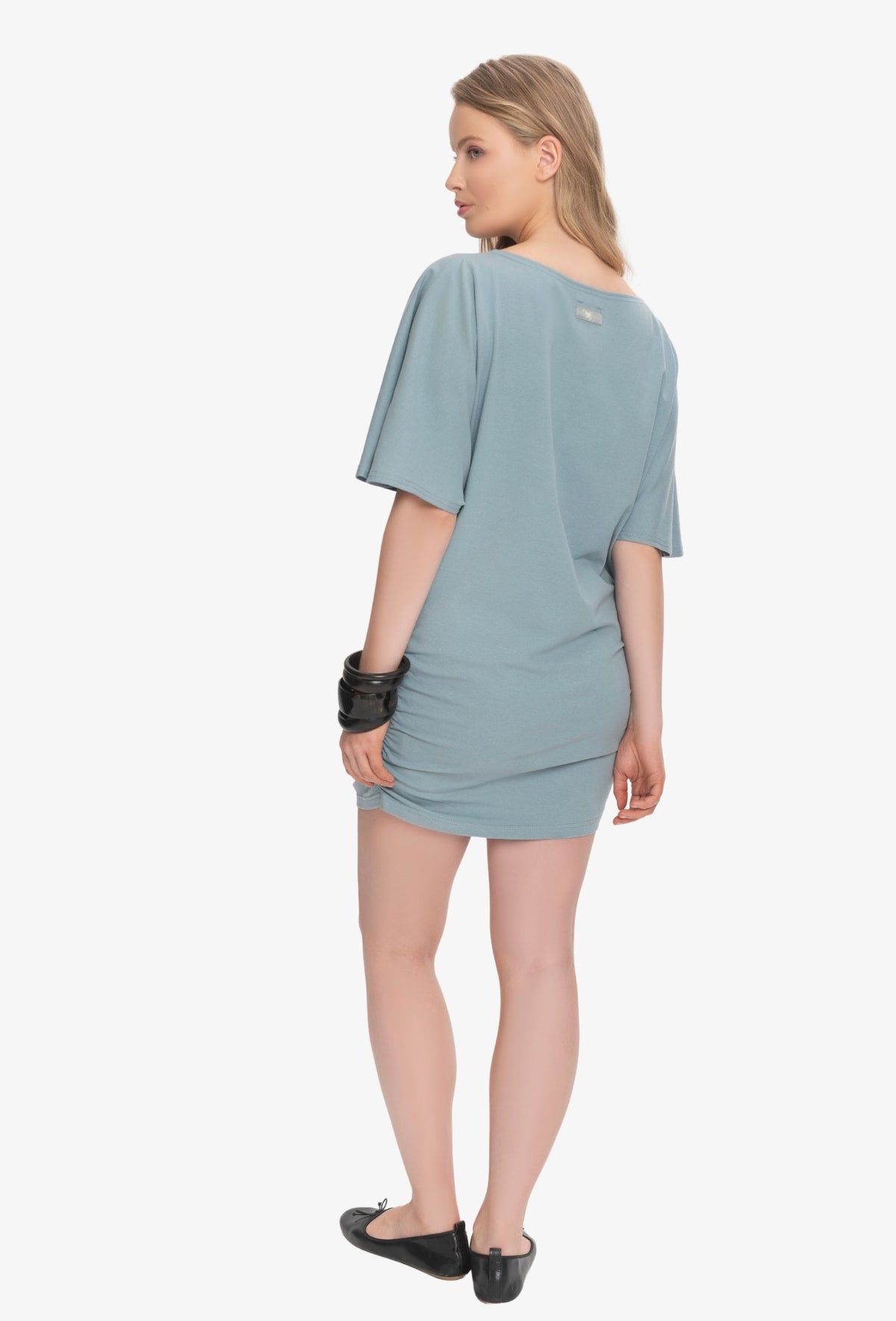Short Sleeve Blouse SIENNA DARK PASTEL GREEN