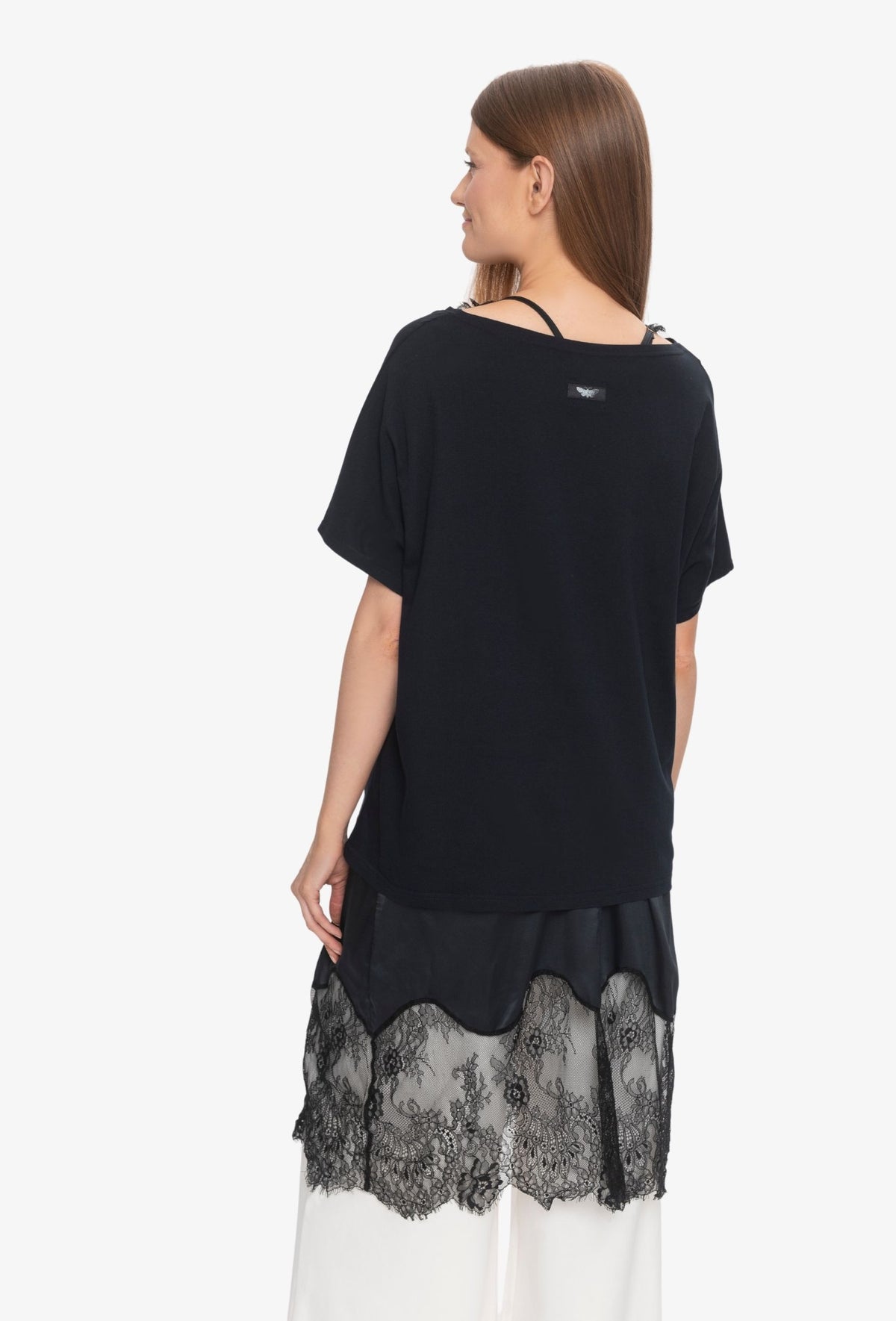 Koszulka oversize NANETTE CZARNY