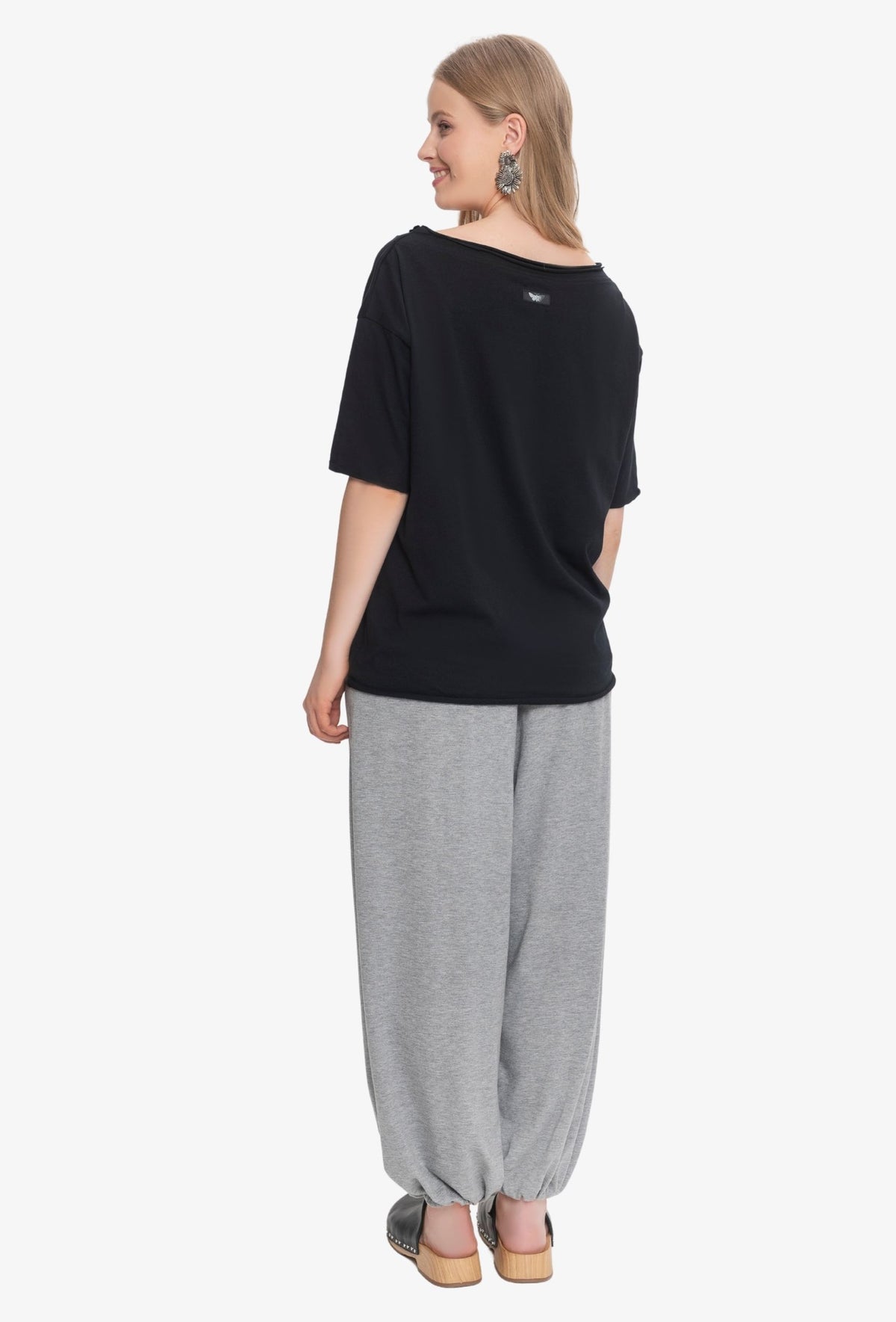 Koszulka oversize MEGAN CZARNY