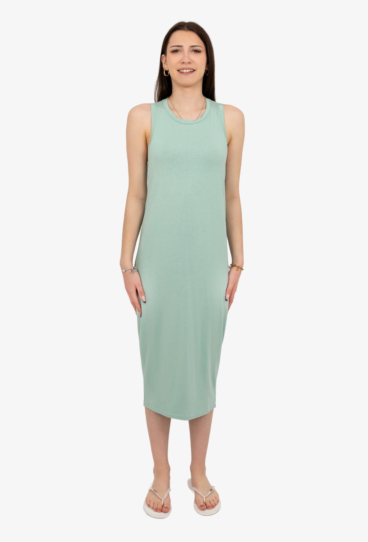 Midi Dress FREDERIKA VISCOSE SAGE