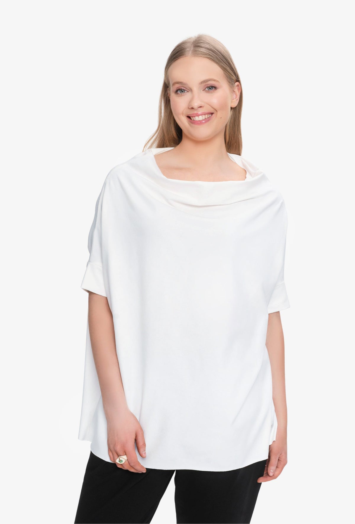 Koszulka oversize FOXY BIAŁY