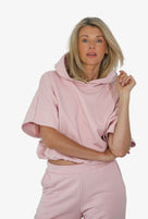 Bluza z kapturem RENA RÓŻ PASTELOWY