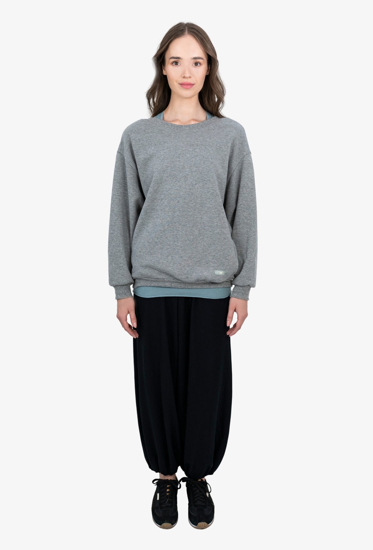 Crewneck Sweatshirt RINA GREY MELANGE