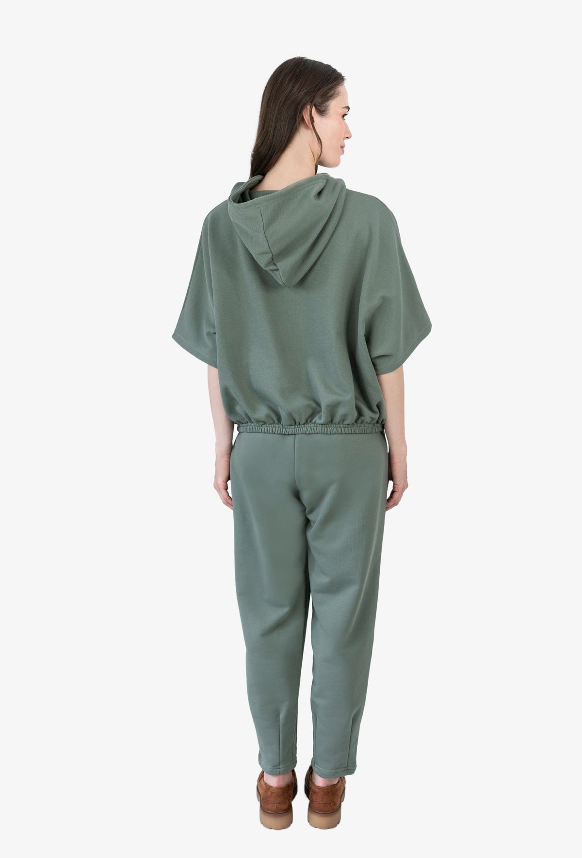 Bluza z kapturem RENA ZGASZONA ZIELEŃ