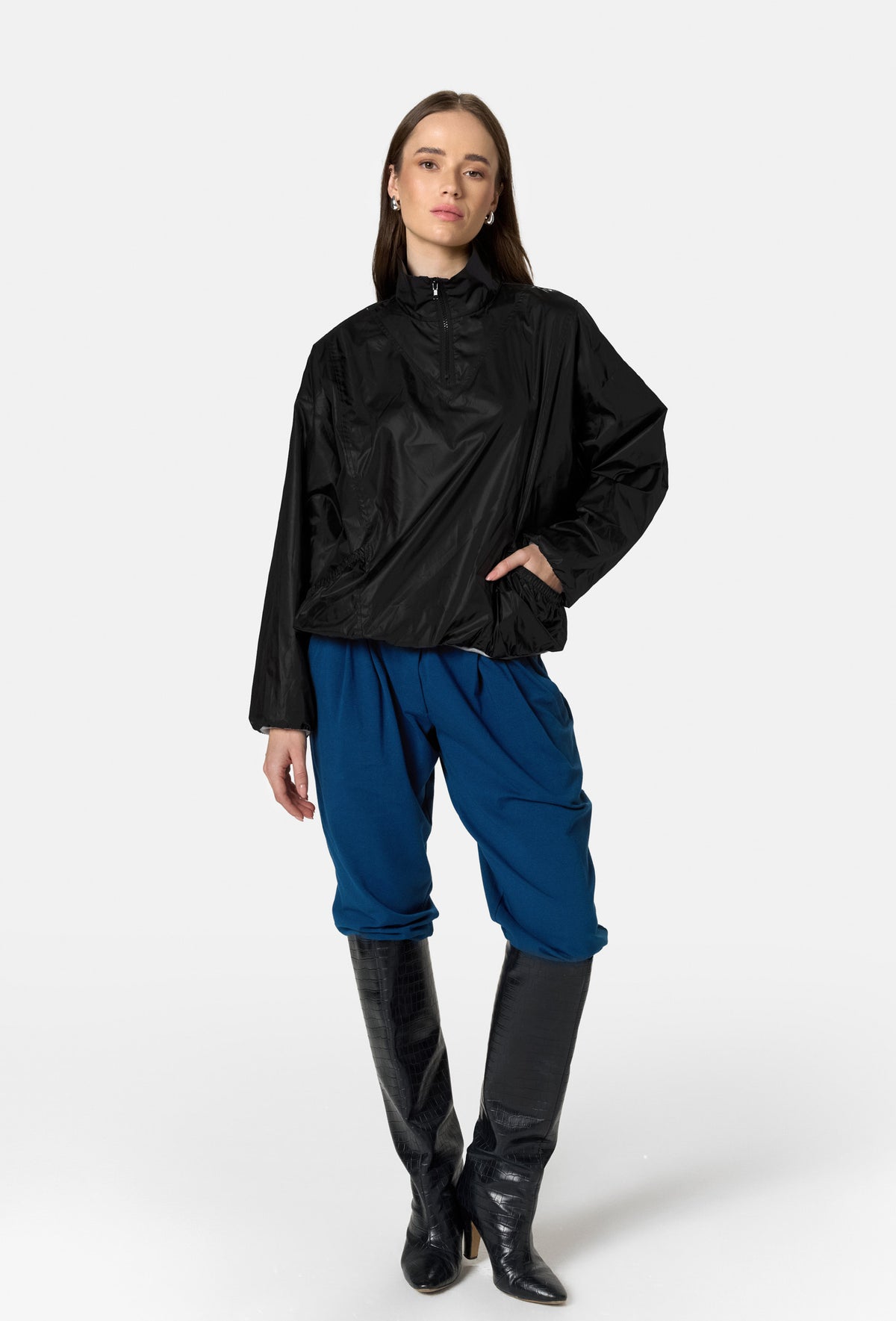 AGAPE QUARTER-ZIP JACKET BLACK_3