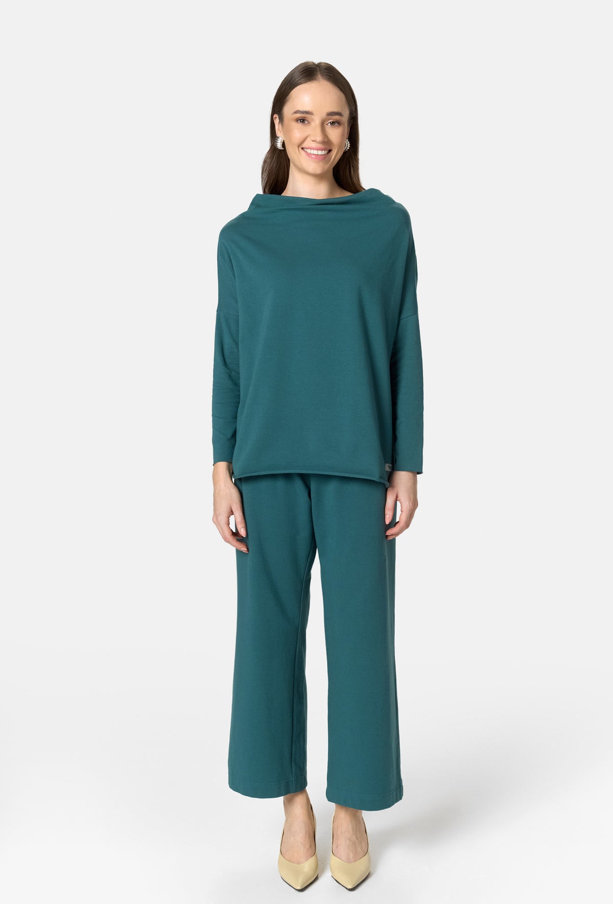 Long Sleeve Blouse FOXY MISTY EMERALD_4