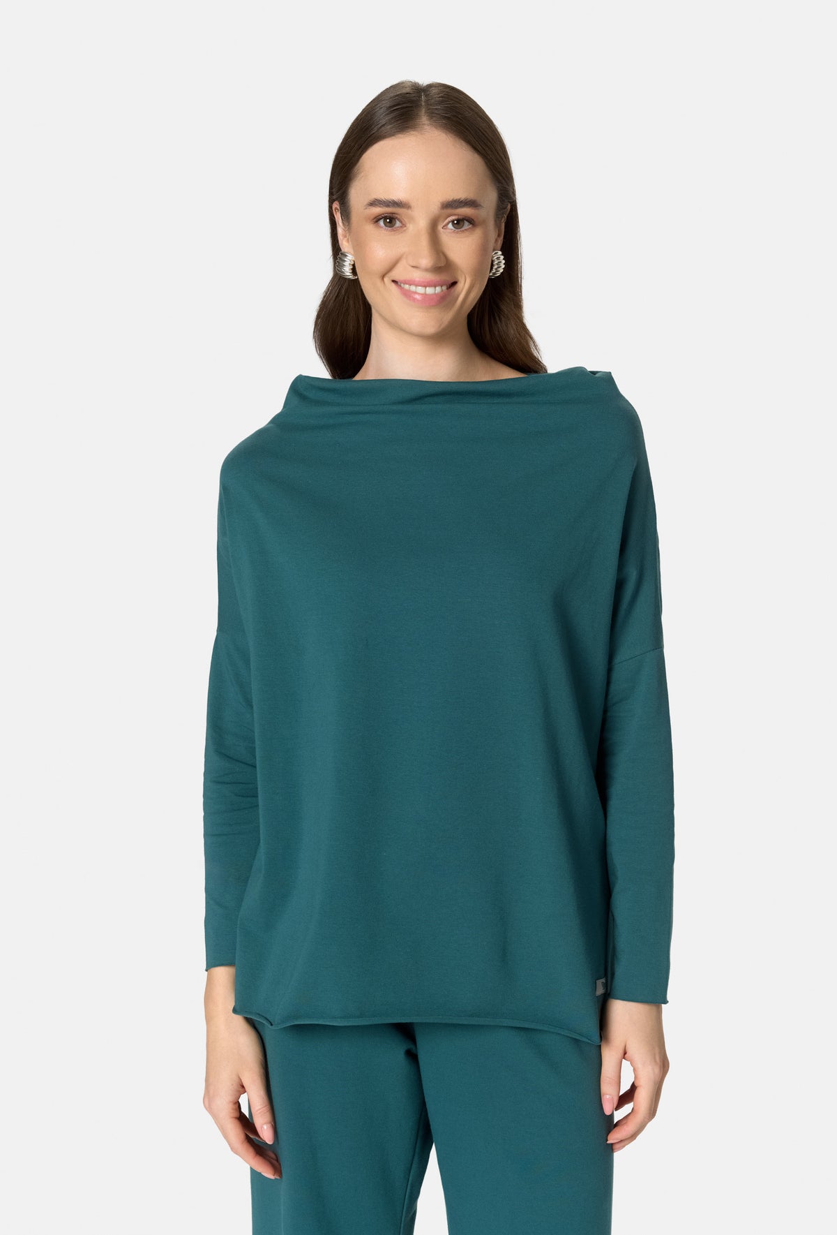 Long Sleeve Blouse FOXY MISTY EMERALD_2