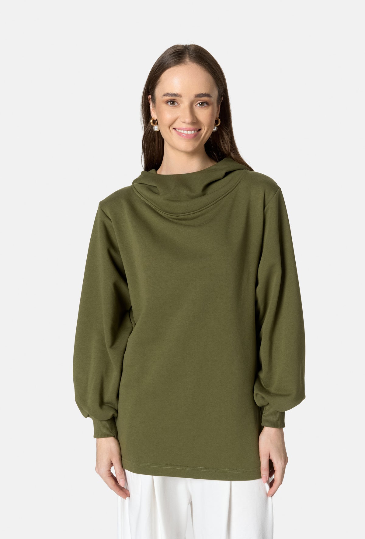Hoodie JAYLA KHAKI GREEN_2