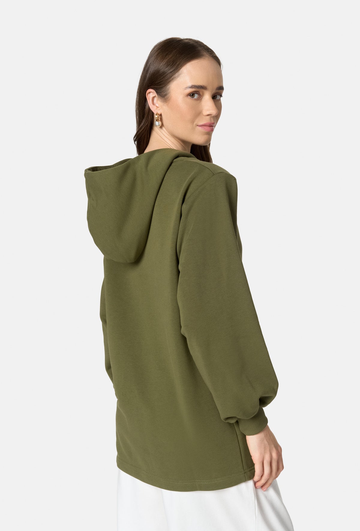 Bluza z kapturem JAYLA ZIELONY KHAKI_1