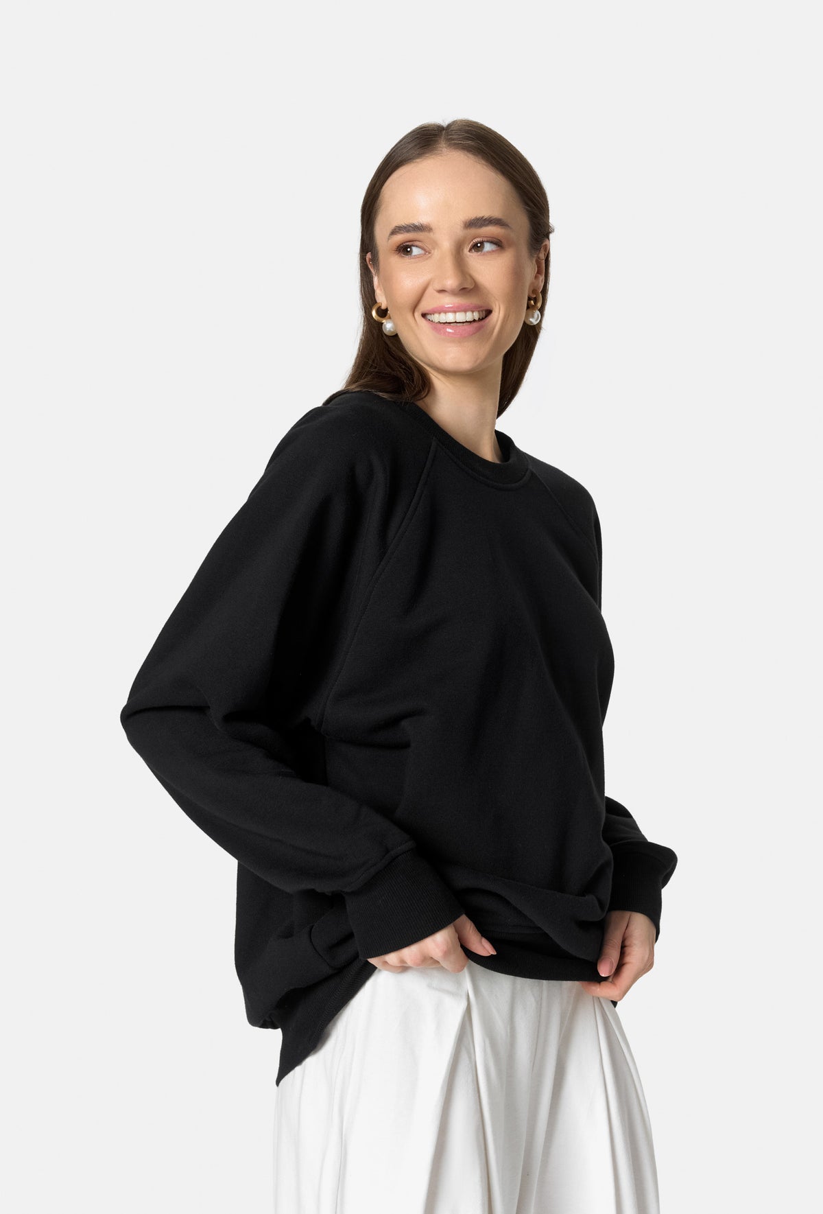 LESSA SWEATSHIRT CZARNY 
