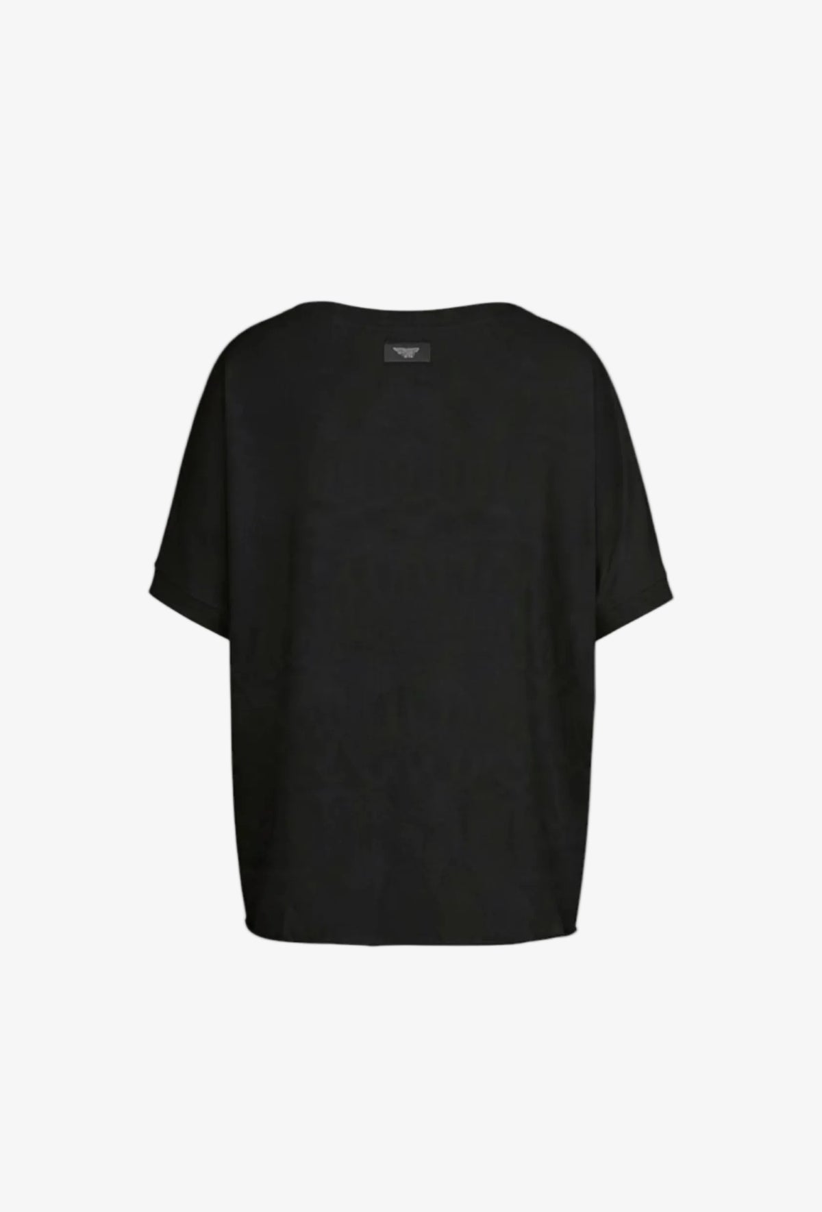 T-shirt oversize z okrągłym dekoltem SIERRA CZARNY