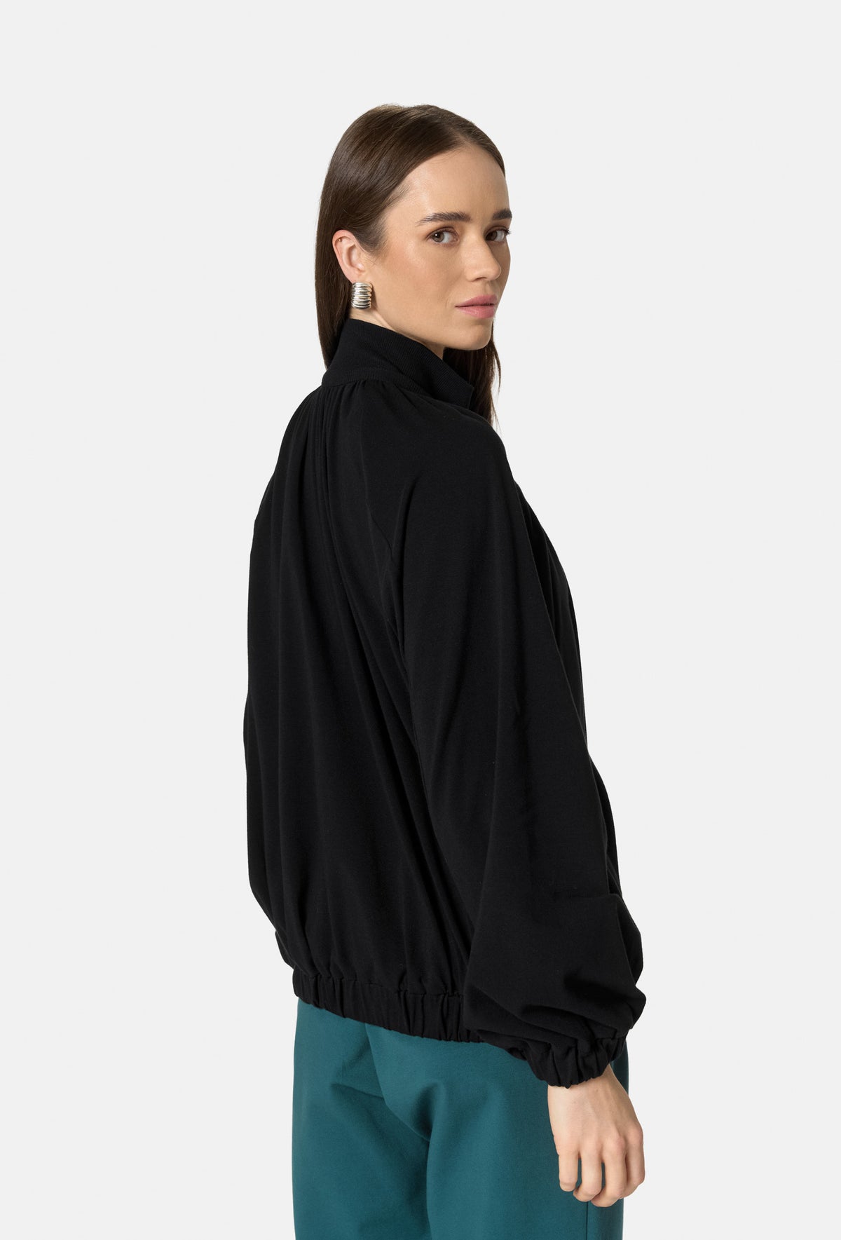TYLER ZIP-UP SWEATSHIRT CZARNY_1
