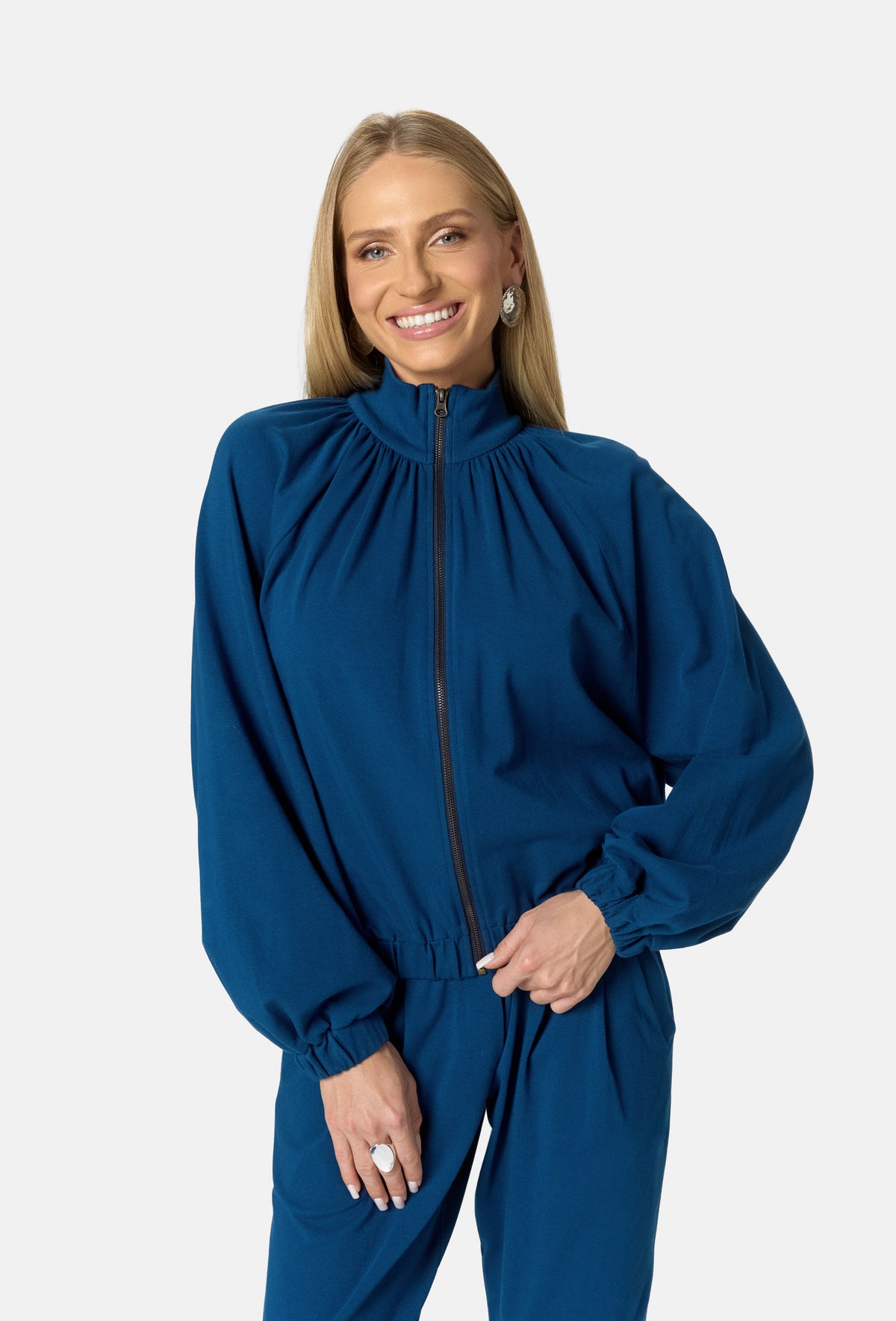 TYLER ZIP-UP SWEATSHIRT MORSKI GRANAT 